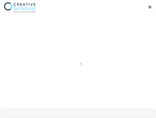Tablet Screenshot of creativeouthouse.com